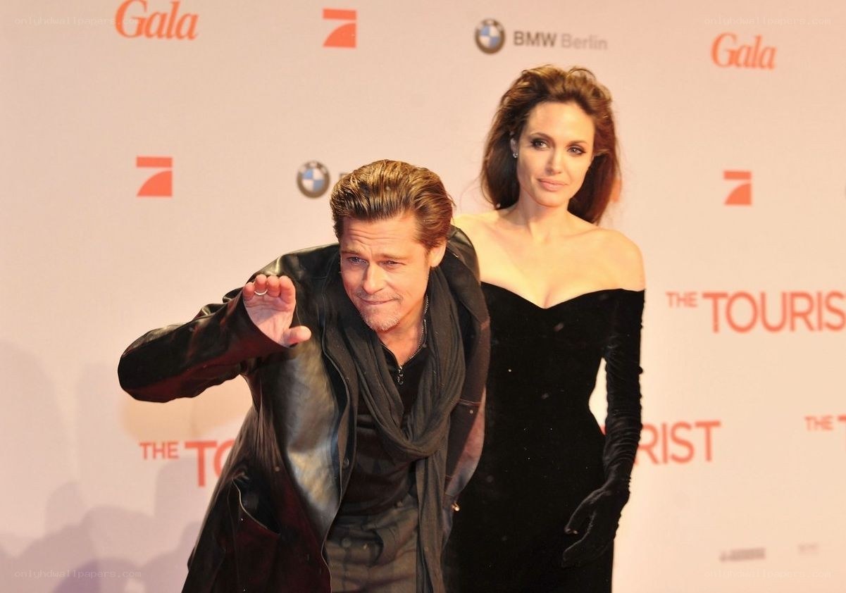 Brad and Angelina at premiere