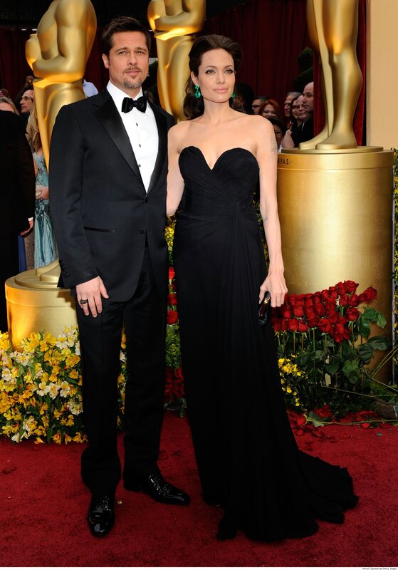 Brad and Angelina at the Oscars