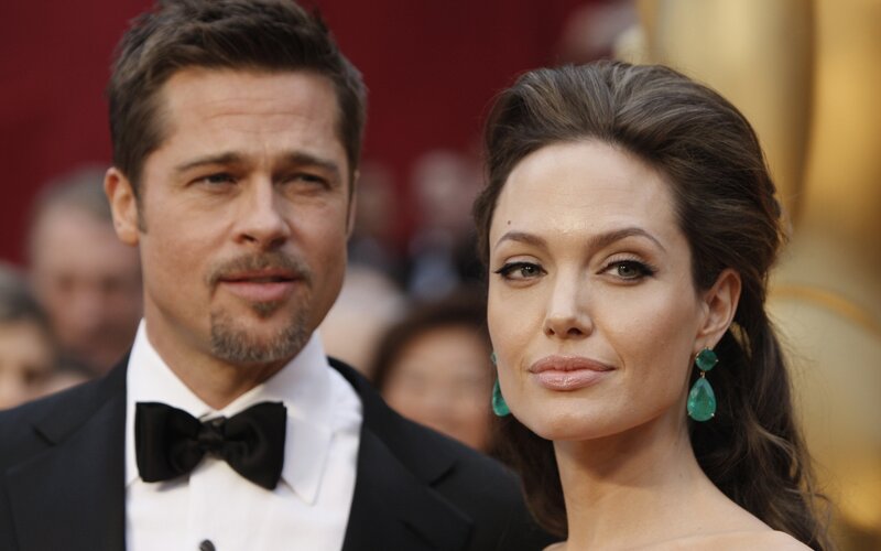 Brad Pitt and Angelina Jolie — Black