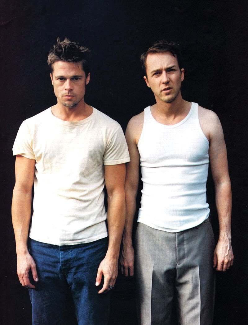 Brad Pitt and Edward Norton