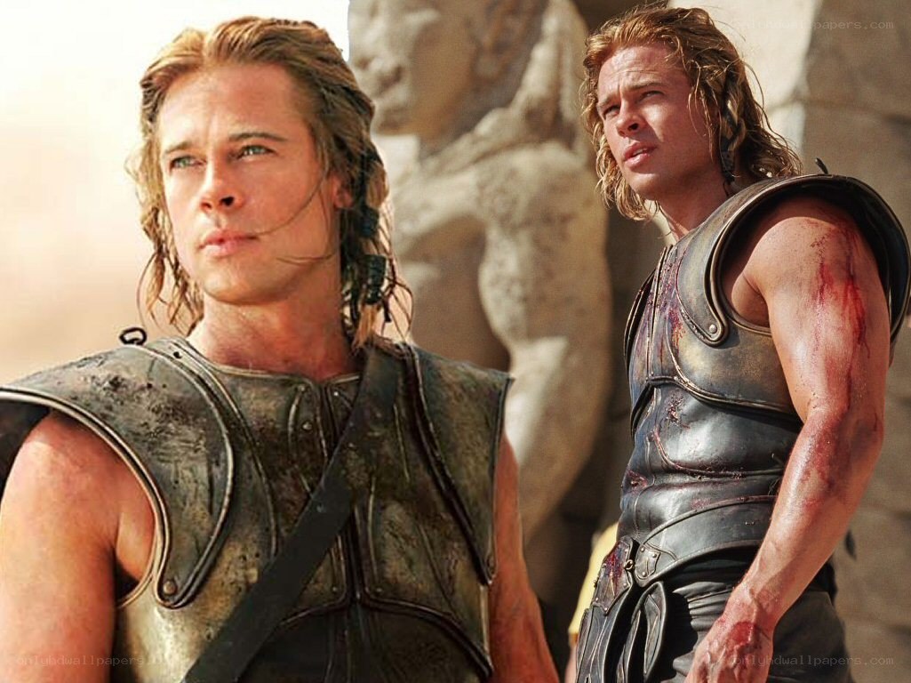 Brad Pitt in ancient armor