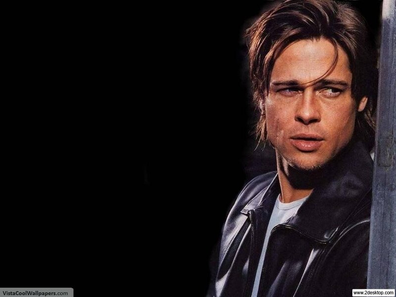 Brad Pitt in leather jacket