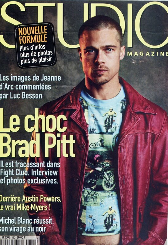 Brad Pitt on magazine cover
