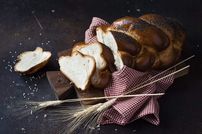 Braided Bread Loaf — Brown