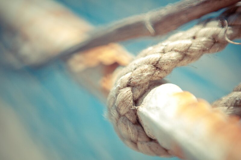 Braided Rope on Boat