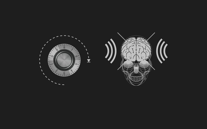 brain and dial illustration