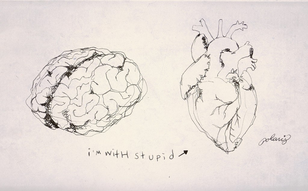 brain and heart sketch