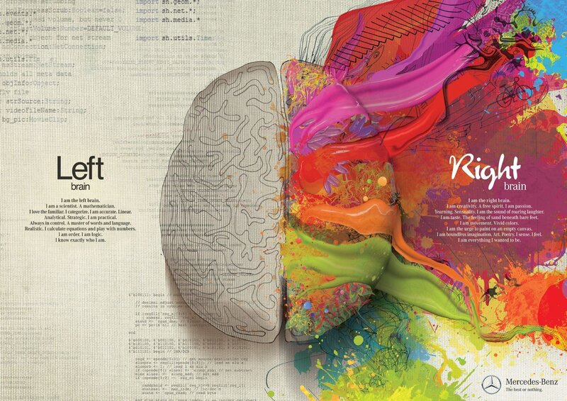 Brain Illustration — Red