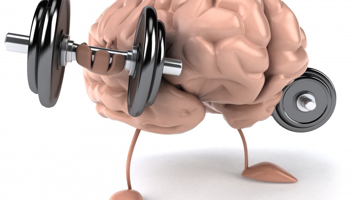 brain lifting weights