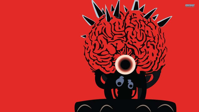 Brain Monster with Spikes