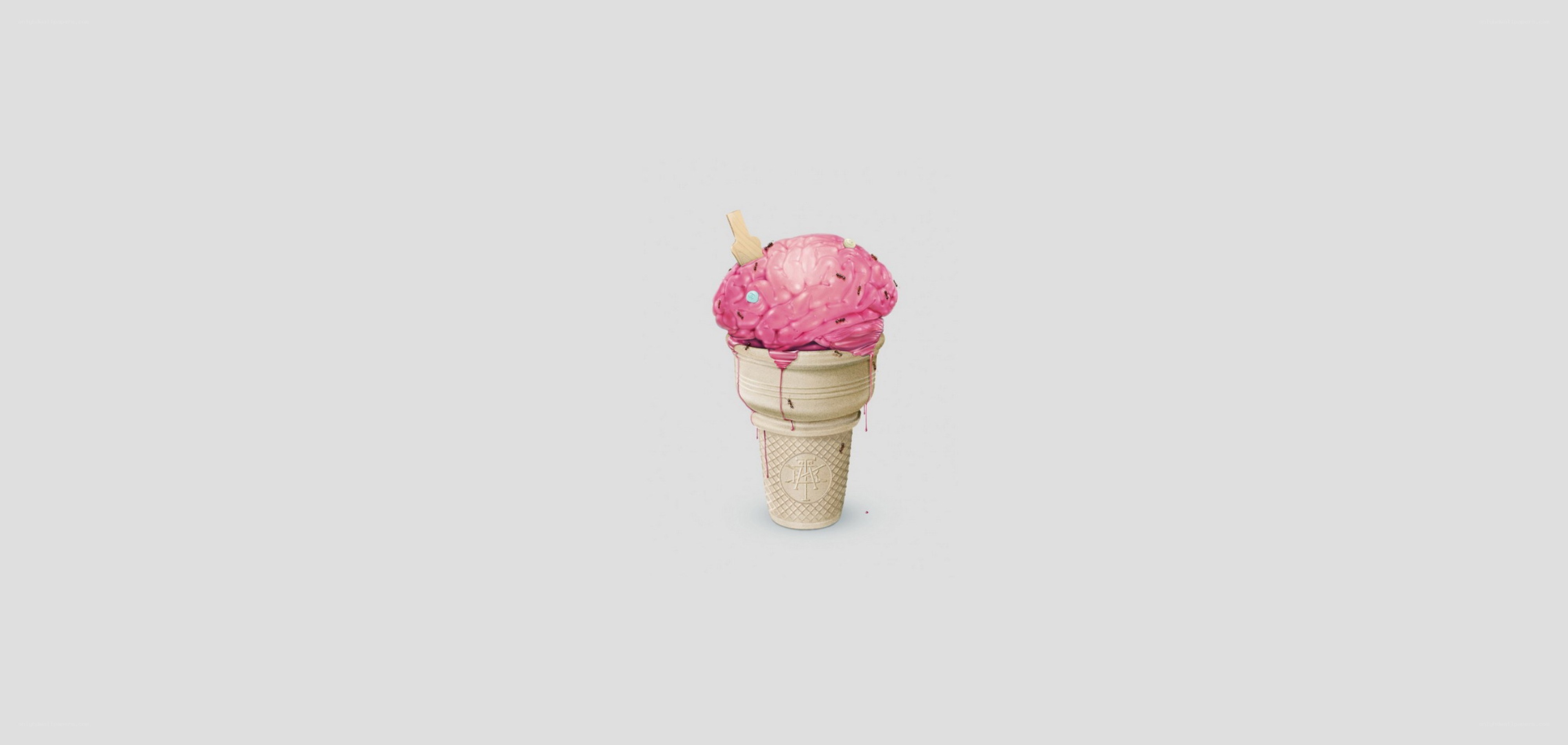 brain-shaped ice cream cone