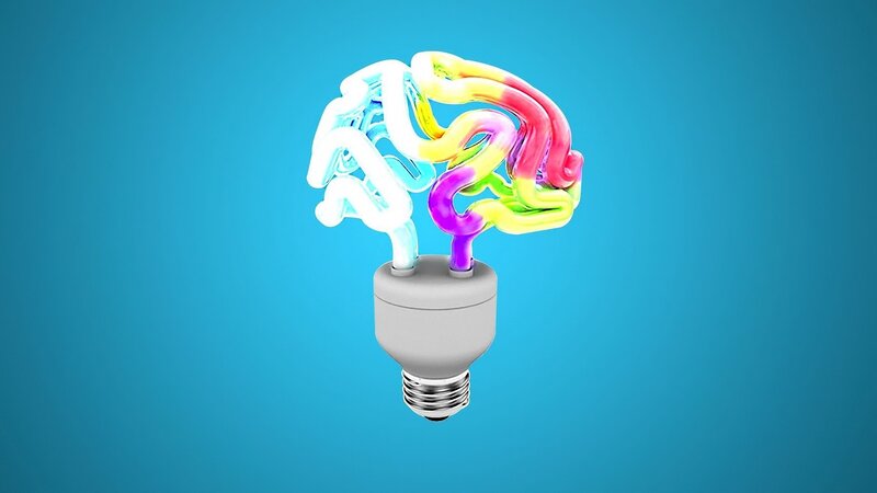 brain-shaped light bulb