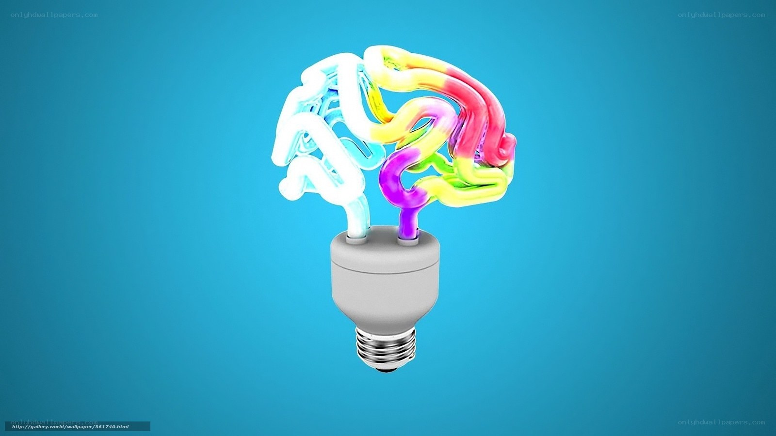 brain-shaped light bulb
