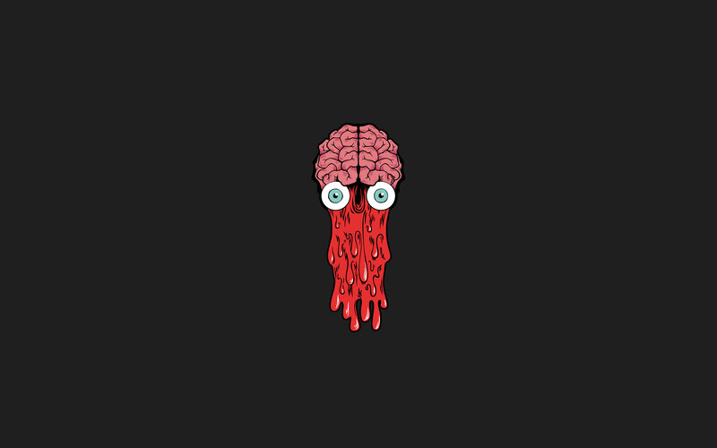 Brain with Eyes Melting