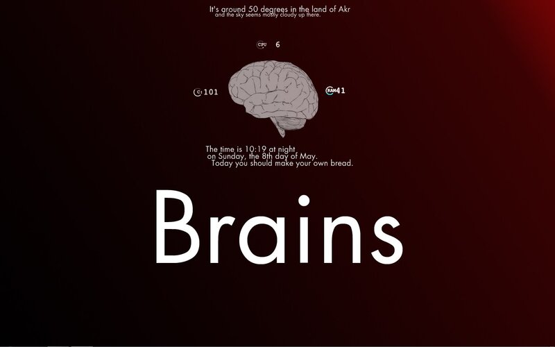 Brains game title screen