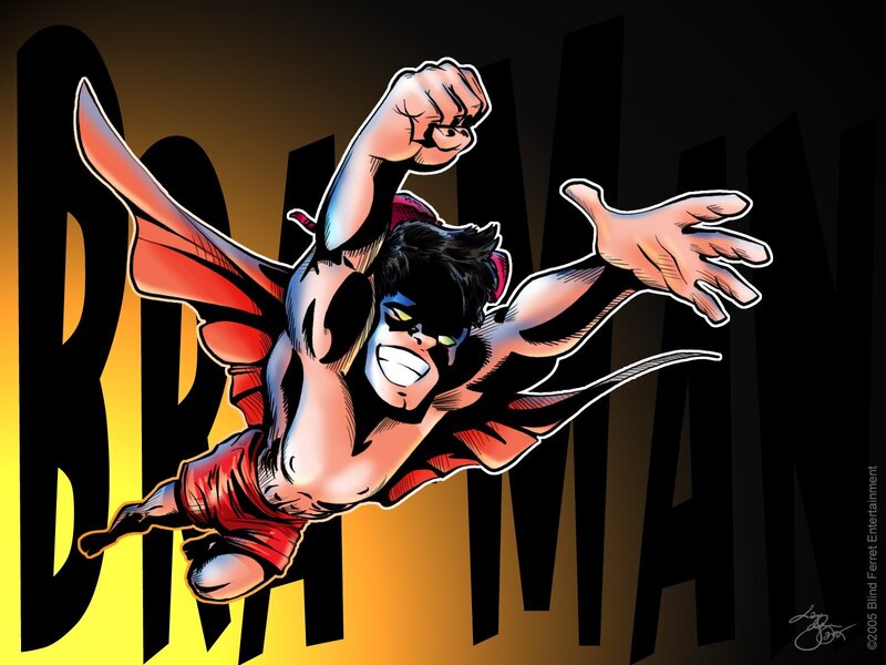 Braman superhero in flight