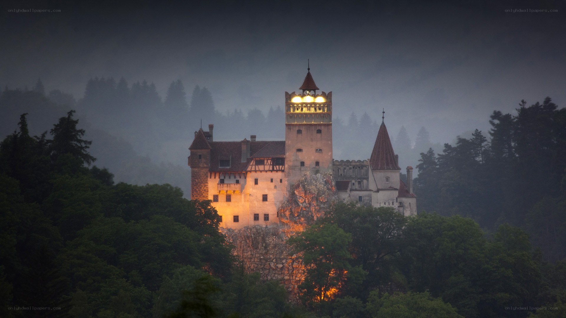 Bran Castle at dusk