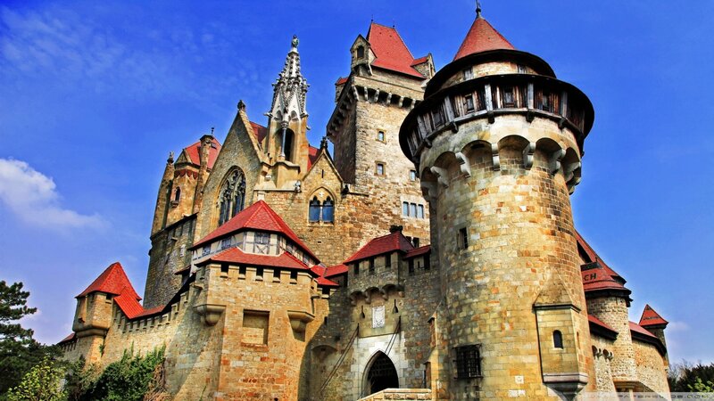 Bran Castle — Blue, Dramatic, Afternoon, Photograph