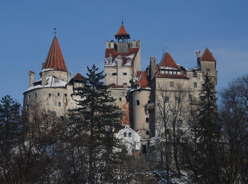 Bran Castle in winter