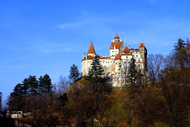 Bran Castle on Hill