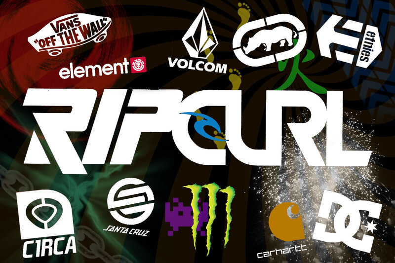 Brand Logos Collage — Black