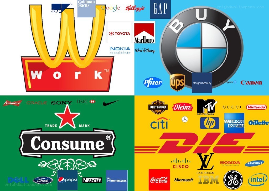 brand logos collage