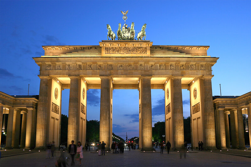 Brandenburg Gate at dusk
