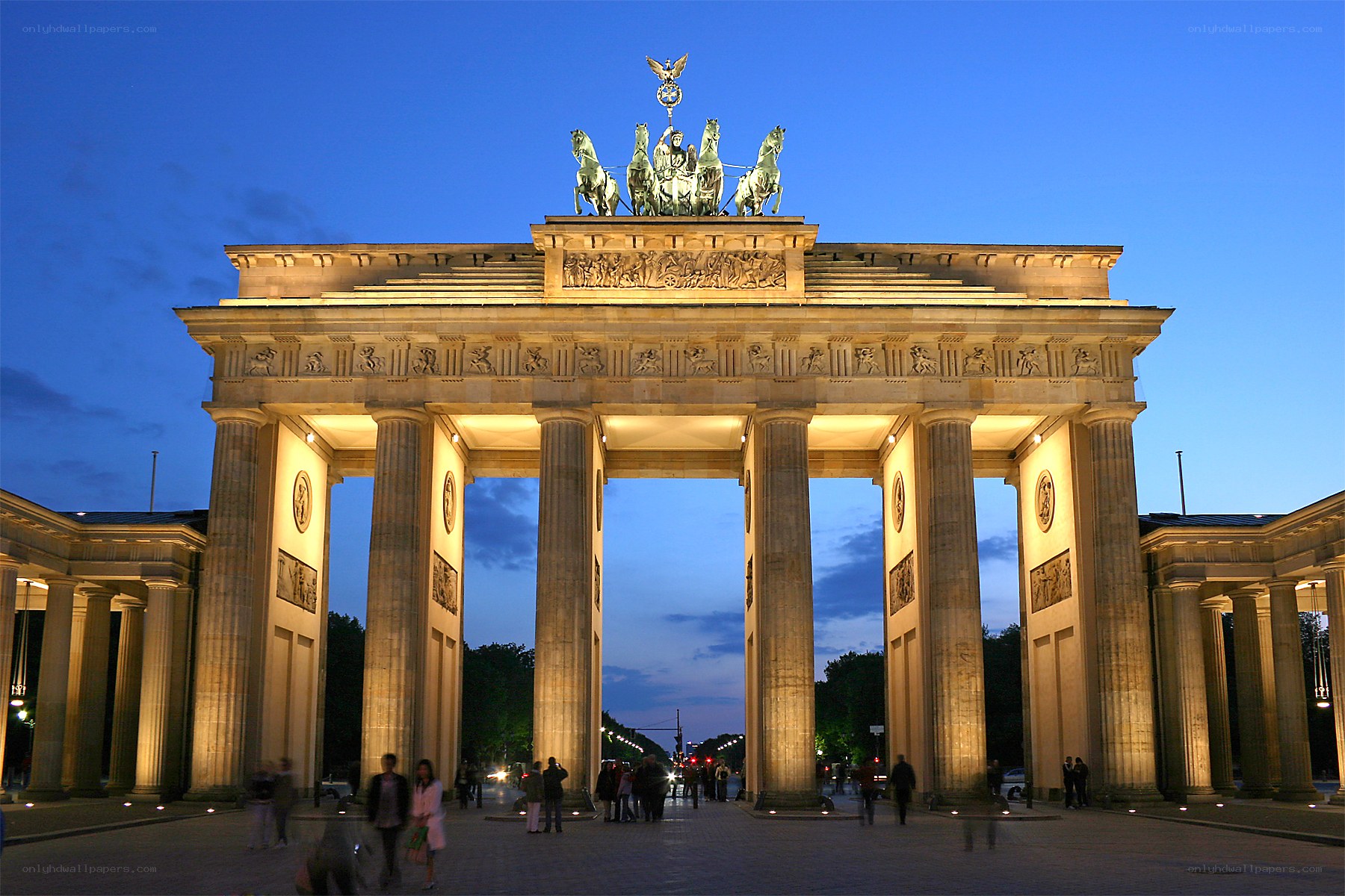 Brandenburg Gate at dusk