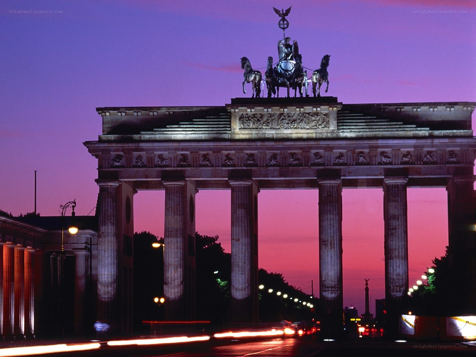 Brandenburg Gate at dusk