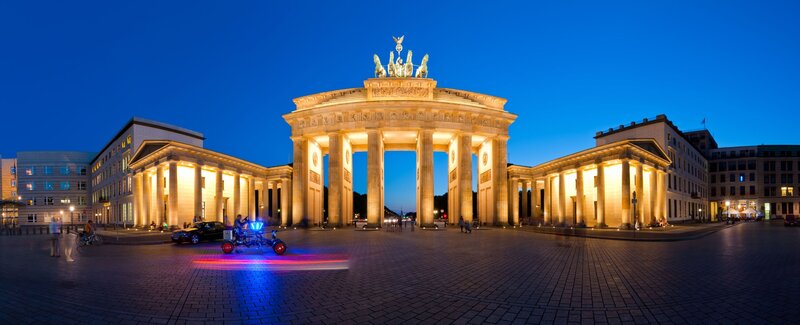 Brandenburg Gate at Dusk — Blue