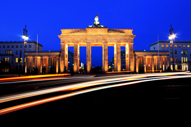Brandenburg Gate at night