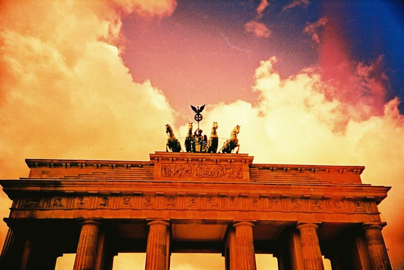 Brandenburg Gate at sunset