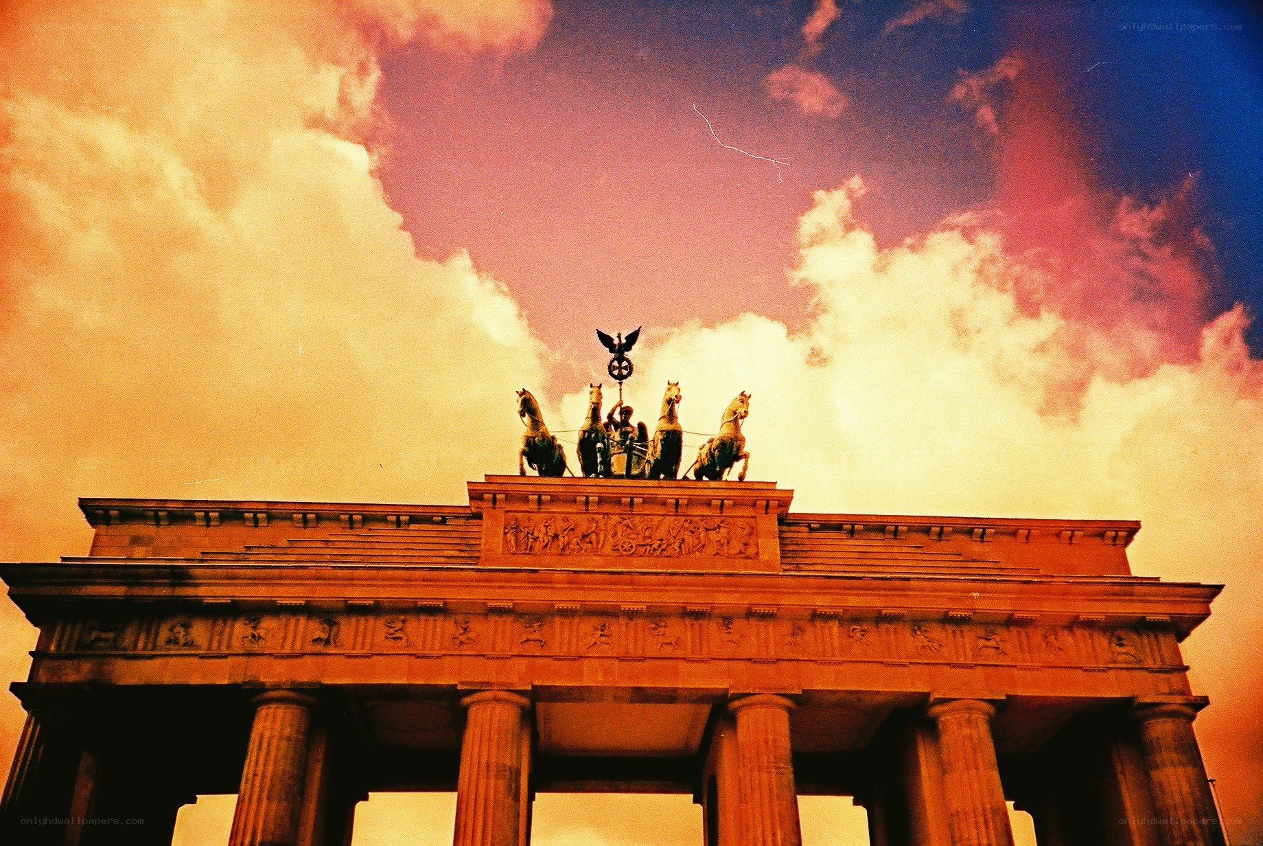 Brandenburg Gate at sunset