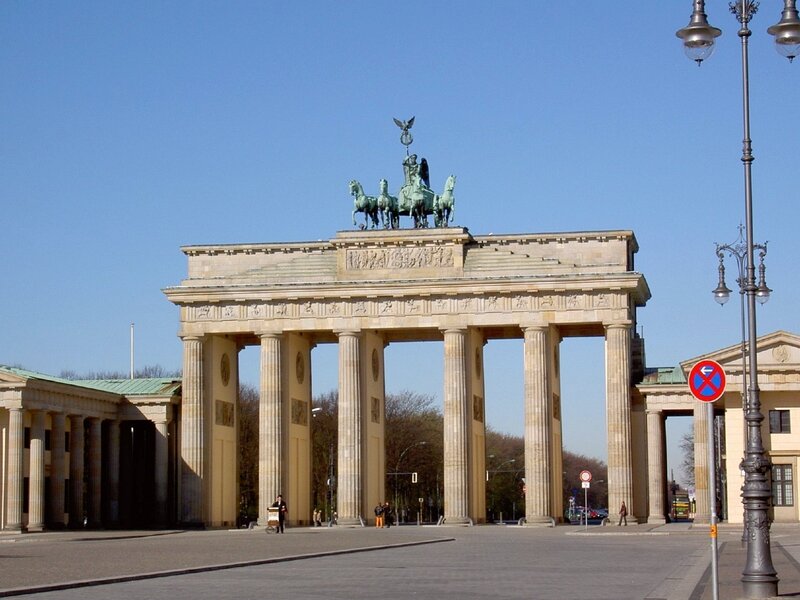 Brandenburg Gate — Blue, Serene