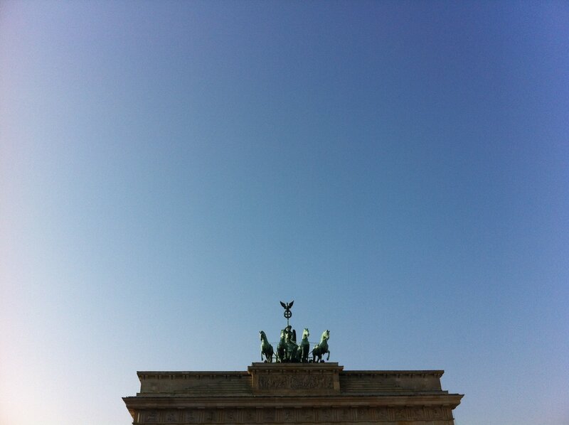 Brandenburg Gate Sculpture — Blue