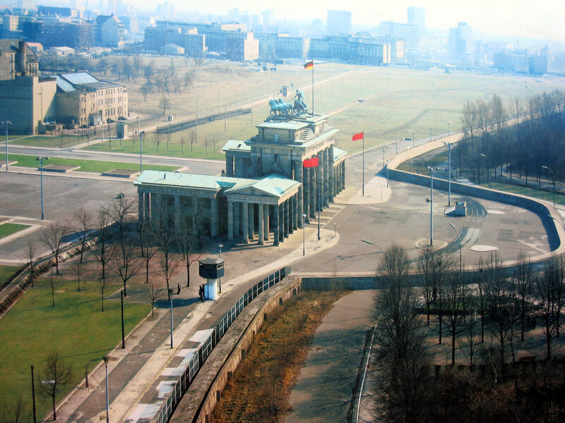Brandenburg Gate with city view
