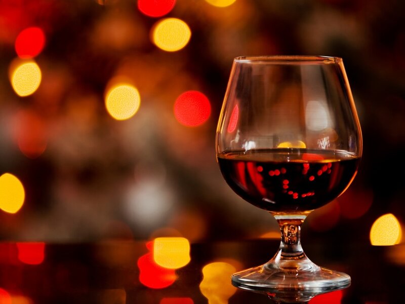 Brandy in a Glass — Brown, Warm