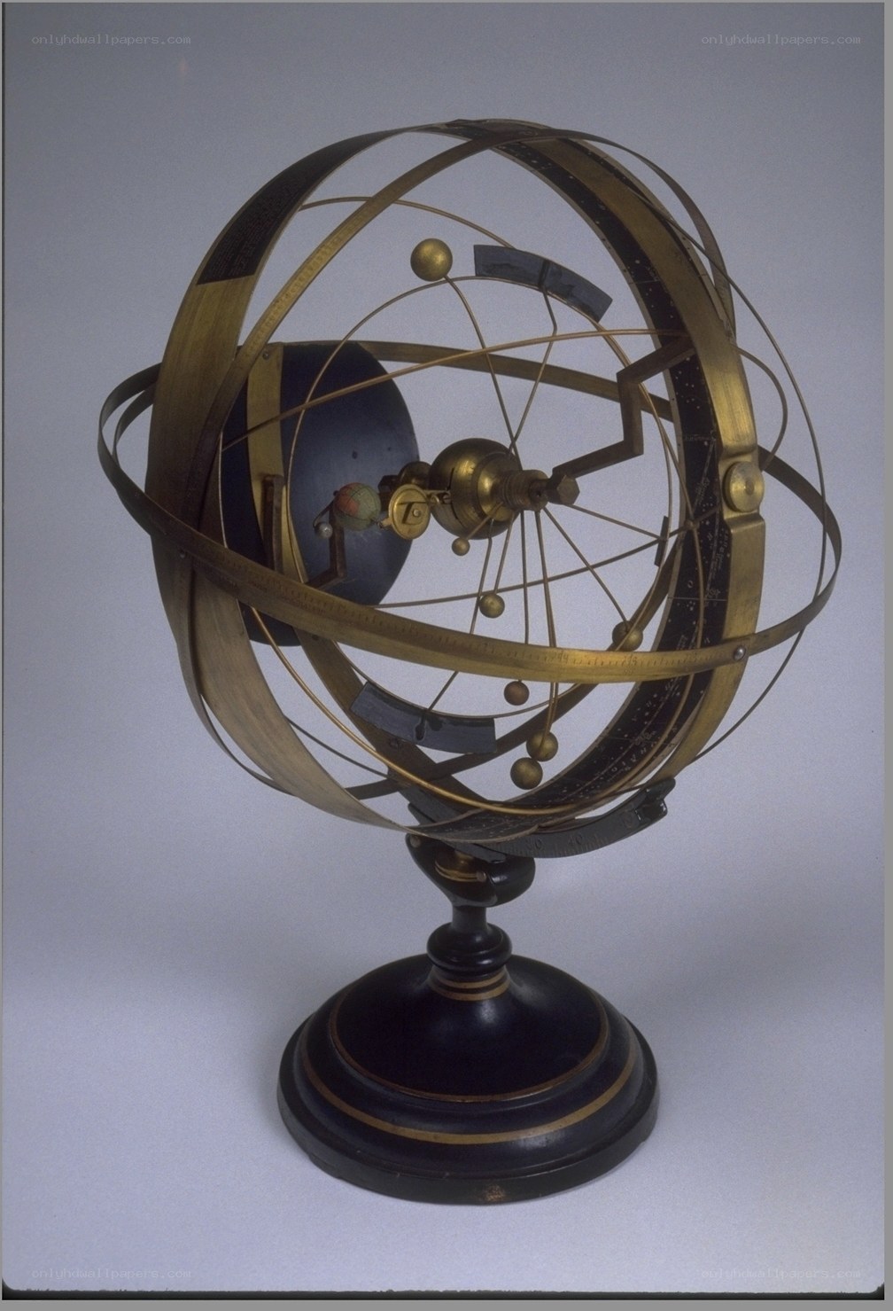 brass armillary sphere