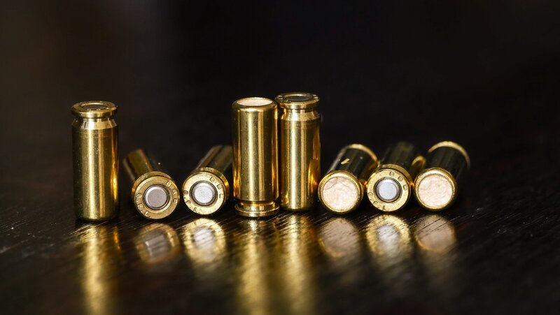 Brass Bullet Casings — Gold, Dramatic