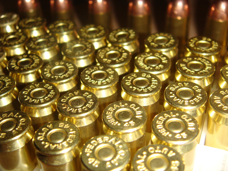 Brass Bullet Casings — Gold