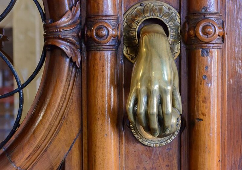 Brass Hand Door Knocker