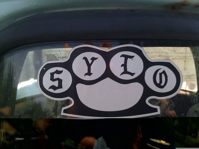 Brass Knuckles Sticker
