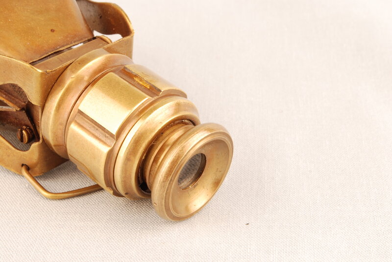 brass telescope lens