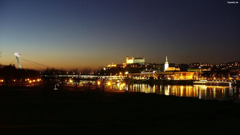 Bratislava at dusk