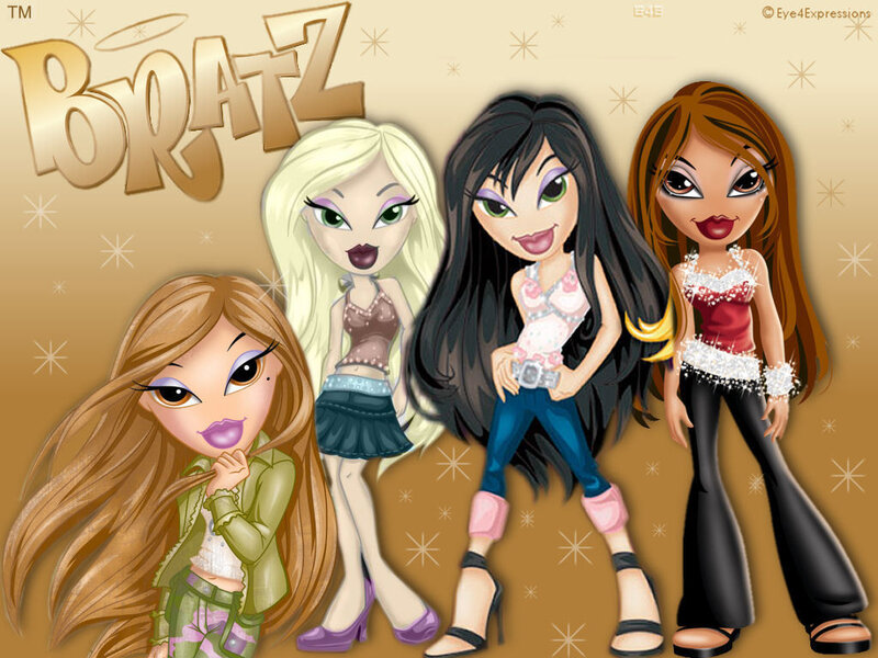 Bratz dolls group portrait