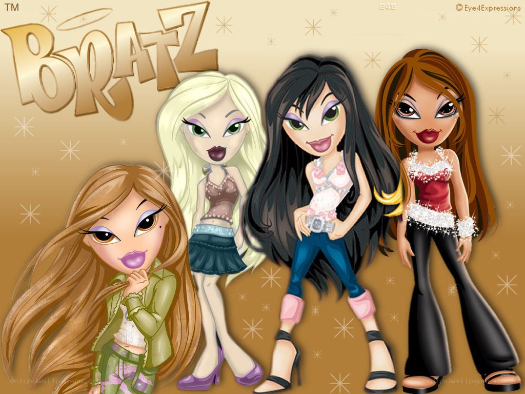 Bratz dolls group portrait