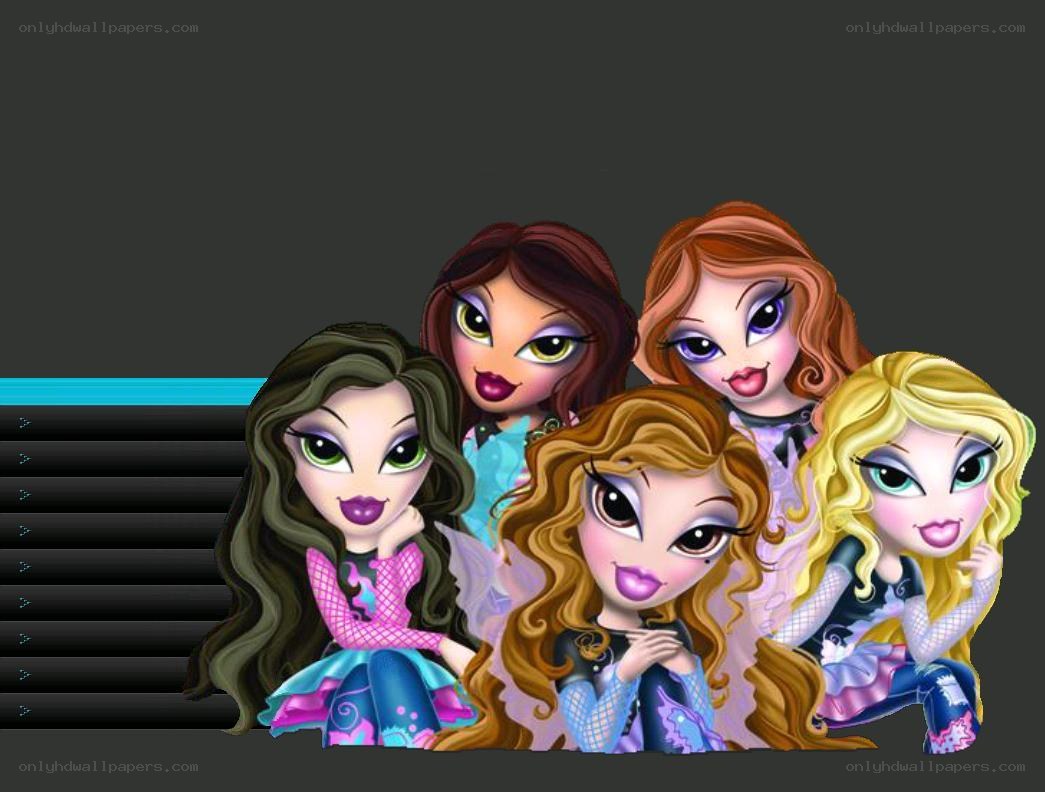 Bratz dolls group portrait