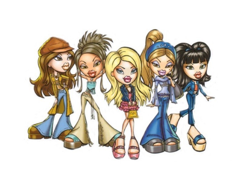 Bratz dolls group portrait