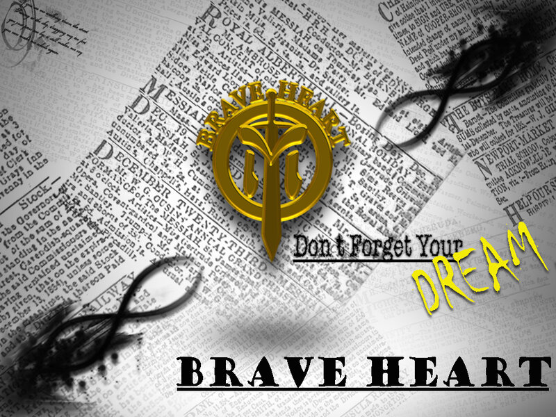 Brave Heart logo with dream text