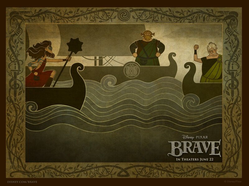 Brave movie poster art